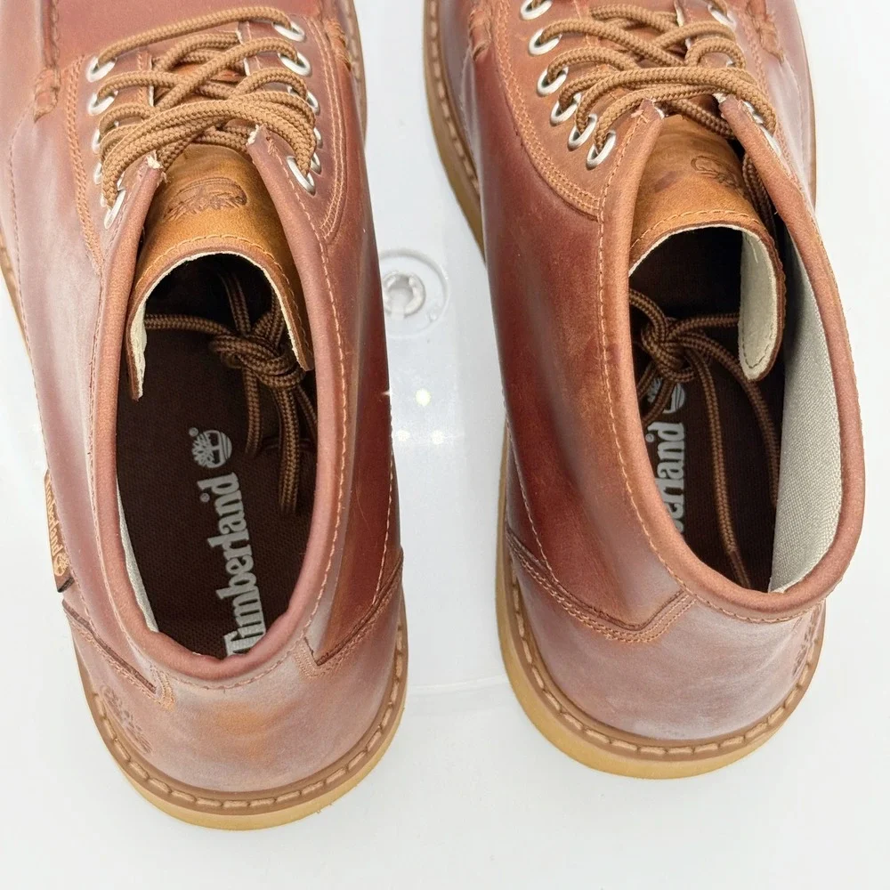 Timberland Newmarket Mid Chukka Boot Size 8.5 Mens Brown Leather - NEW no box